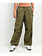 Empyre Lola Green Parachute Pants - Thumbnail image 1 of 7