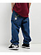 Empyre Loose Fit Alley Cat Blue Denim Skate Jeans - Thumbnail image 1 of 6