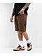 Empyre Loose Fit Double Knee Brown Shorts - Thumbnail image 2 of 7