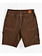 Empyre Loose Fit Double Knee Brown Shorts - Thumbnail image 5 of 7