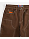 Empyre Loose Fit Double Knee Brown Shorts - Thumbnail image 6 of 7