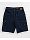 Empyre Loose Fit Double Knee Dark Blue Denim Shorts - Thumbnail image 3 of 4