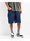 Empyre Loose Fit Double Knee Dark Blue Denim Shorts - Thumbnail image 1 of 4