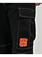 Empyre Loose Fit Embroidered Black Cargo Skate Pants - Thumbnail image 6 of 7