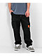 Empyre Loose Fit Embroidered Black Cargo Skate Pants - Thumbnail image 1 of 7