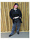 Empyre Loose Fit Sk8 Black Acid Wash Corduroy Skate Pants - Thumbnail image 6 of 6