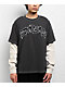 Empyre Loose Screw Charcoal & Beige 2fer Long Sleeve T-Shirt - Thumbnail image 1 of 4