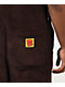 Empyre Loose Sk8 Brown Java Corduroy Overalls - Thumbnail image 4 of 5