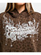 Empyre Love Kills Brown Wash Leopard Hoodie - Thumbnail image 3 of 4