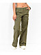 Empyre Maisie Grape Leaf Lowrise Cargo Pants - Thumbnail image 1 of 6