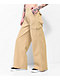 Empyre Maisie Incense Brown Low Rise Cargo Pants - Thumbnail image 2 of 5