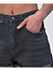 Empyre Melanie Roll Hem Black Denim Shorts - Thumbnail image 4 of 4