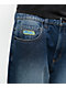 Empyre Midnight Dark Blue Wash Ultra Wide Skate Jeans - Thumbnail image 3 of 5