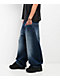 Empyre Midnight Dark Blue Wash Ultra Wide Skate Jeans - Thumbnail image 5 of 5