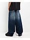 Empyre Midnight Dark Blue Wash Ultra Wide Skate Jeans - Thumbnail image 2 of 5