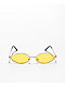 Empyre Miller Yellow & Gold Oval Sunglasses - Thumbnail image 2 of 2