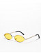 Empyre Miller Yellow & Gold Oval Sunglasses - Thumbnail image 1 of 2