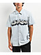 Empyre Motive Striped Blue Short Sleeve Shirt - Thumbnail image 1 of 3