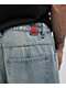 Empyre Ollie Light Blue Wash Ultra Wide Skate Jeans - Thumbnail image 4 of 5