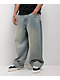 Empyre Ollie Light Blue Wash Ultra Wide Skate Jeans - Thumbnail image 1 of 5