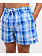 Empyre Ollie Plaid Blue Board Shorts - Thumbnail image 3 of 4