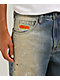 Empyre Paint N Blast Blue Wash Loose Fit Skate Jeans - Thumbnail image 4 of 6