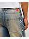 Empyre Paint N Blast Blue Wash Loose Fit Skate Jeans - Thumbnail image 5 of 6