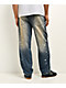 Empyre Paint N Blast Blue Wash Loose Fit Skate Jeans - Thumbnail image 2 of 6