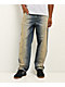 Empyre Paint N Blast Blue Wash Loose Fit Skate Jeans - Thumbnail image 1 of 6