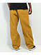 Empyre Pantalones de skate holgados de pana amarillo dorado 