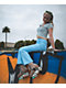 Empyre Paris Button Front Blue Stripe Crop Top - Thumbnail image 4 of 5