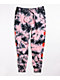 Empyre Peony Hazy Pink & Black Tie Dye Jogger Sweatpants