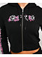 Empyre Pink Riot Black Crop Zip Hoodie - Thumbnail image 3 of 10