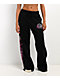 Empyre Pink Riot Black Wide Leg Sweatpants - Thumbnail image 1 of 9