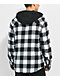 Empyre Prime Black & White Hooded Flannel Shirt