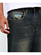 Empyre Ramp Blue Dirty Wash Ultra Wide Skate Jeans - Thumbnail image 3 of 5