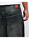Empyre Ramp Blue Dirty Wash Ultra Wide Skate Jeans - Thumbnail image 4 of 5