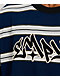 Empyre Razor Stripe Navy Knit T-Shirt - Thumbnail image 3 of 3