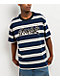 Empyre Razor Stripe Navy Knit T-Shirt - Thumbnail image 1 of 3
