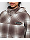 Empyre Rene Brown & Tan Plaid 10K Snowboard Jacket - Thumbnail image 4 of 6