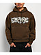 Empyre Resistance Brown Crop Hoodie - Thumbnail image 1 of 4