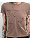 Empyre Ricky Brown Wash Crop T-Shirt - Thumbnail image 3 of 4