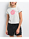 Empyre Ricky Flower Cream Crop T-Shirt - Thumbnail image 1 of 2