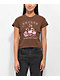 Empyre Ricky Ill Rest Brown Crop T-Shirt - Thumbnail image 1 of 3