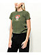 Empyre Ricky Skull Green Wash Crop T-Shirt - Thumbnail image 3 of 3
