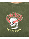 Empyre Ricky Skull Green Wash Crop T-Shirt - Thumbnail image 2 of 3