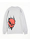Empyre Ripped Grey Long Sleeve T-Shirt - Thumbnail image 4 of 5