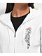 Empyre Rose Rhinestone White Zip Hoodie - Thumbnail image 3 of 3
