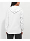Empyre Rose Rhinestone White Zip Hoodie - Thumbnail image 2 of 3