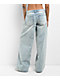 Empyre Rowen Fetch Blue Wash Low Rise Wide Leg Jeans - Thumbnail image 2 of 5